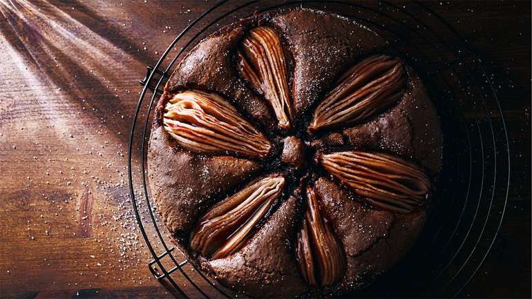 Gâteau au chocolat aux poires